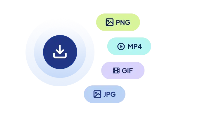 various export formats feature